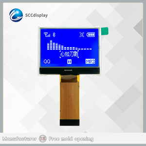 저렴한 12864-254 STN 블루 네거티브 COG + FPC 도트 매트릭스 LCD 화면 디스플레이 모듈 3V ST7565R 단색 모듈 - Product Image 5