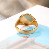 Embrassez la vie avec un sourire-Bague Smiley créative en or jaune 10 carats, en or rose ou en platine pour hommes et femmes