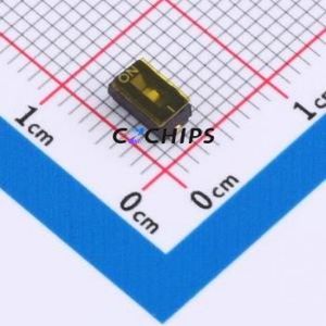 DSHP-01-TJ-GER DIP Switch SMD Switch Flat Toggle, Groove Type Single Pole Single Throw 1 1.27mm - Product Image 1