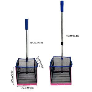 Ramasseur de balles de pickleball FiveK, panier pliable léger avec poignée télescopique en acier inoxydable, portable pour les terrains 2026 - Product Image 2