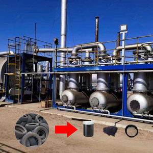 โรงงานผลิตยางรถยนต์ใช้แล้วด้วยกระบวนการไพโรไลซิสแบบต่อเนื่อง ด้วยระบบเกียร์คุณภาพสูง ดีไซน์ใหม่ กำลังการผลิตสูง 1-300 ตัน/วัน - Product Image 6