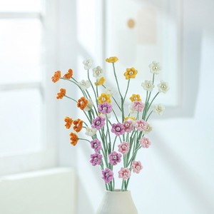 Nouveauté Fleurs en crochet tricotées Décorations 2025 <span class=keywords><strong>Hortensia</strong></span> Rose des prés Feuilles de lotus pour Noël Graduation Pâques - Product Image 3
