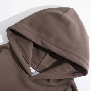 Sudaderas con capucha de algodón 100% de calidad de lujo para hombre, sudaderas gruesas de felpa francesa de gran tamaño, logotipo bordado con estampado personalizado - Product Image 1