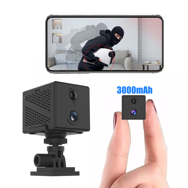 CB75 1080P Motion Detection Battery WiFi Camera Surveillance Baby Pet Mini Camera Smoke Detector Camera