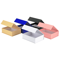 Caja Magnética Plegable de Lujo Personalizada, Caja de Regalo Rígida para Cosméticos, Bodas, con Grabado en Relieve, Hecha a Mano