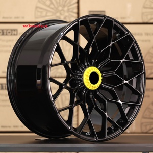 Nuevas Llantas de Aleación Forjadas de Alta Calidad de 19 20 21 22 Pulgadas, Color Negro Brillante, 25 mm, para Aventador, Urus, Huracán, Gallardo - Product Image 3