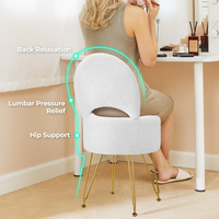 JIAMEIJIA Chaise de maquillage/chaise de coiffeuse moderne haut de gamme, design personnalisé, vente en gros, best-seller