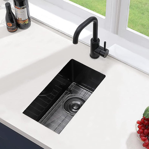 Lavello rettangolare da 10x18 pollici in acciaio inox, lavello 304 in acciaio inox di piccole <span class=keywords><strong>dimensioni</strong></span>, adatto per bar e cucine RV - Product Image 4