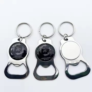 Ouvre-bouteille personnalisé porte-clés avec logo photo personnalisé porte-clés en métal outil de barre portable pour cadeaux promotionnels - Product Image 3