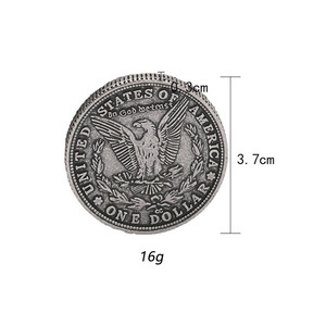 Moneta Replica Classica Morgan Dollar, Moneta Magica Vintage, Copia Antica di Morgan Dollar, Moneta Magica per Maghi - Product Image 6
