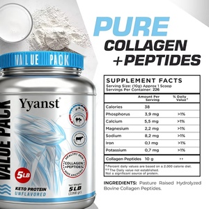 Private Label Hydrolyzed Collagen Peptides Powder With Keto <b>Protein</b> Reduce Wrinkles Strengthens Hair Powder - Product Image 2