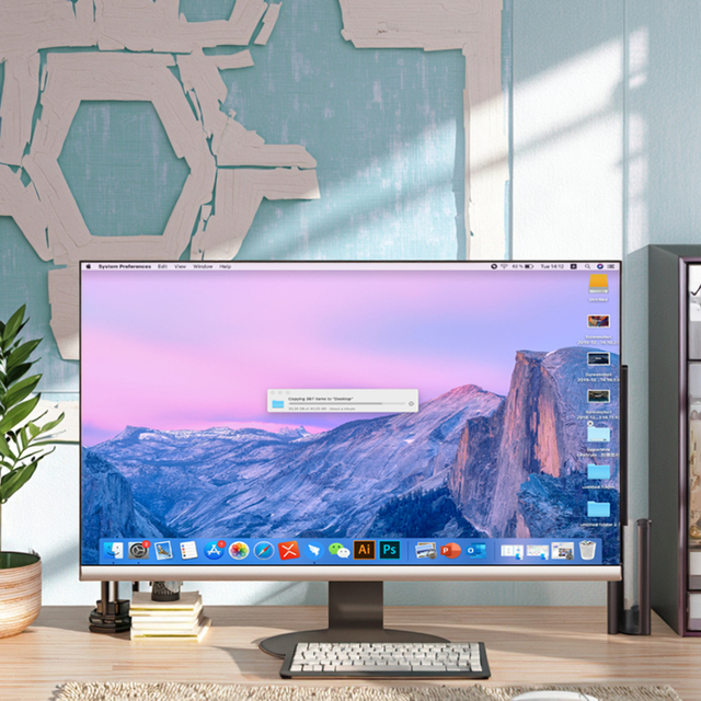 Full Set 23.8 Inch New Gaming PC AIO SSD DDR4 WIFI BT Business Office Desktop Computer All in One Monoblock All-In-One Computers