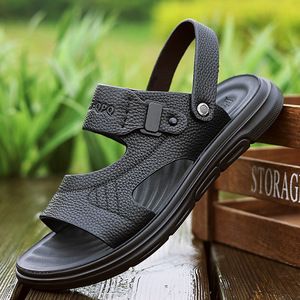 Men's Lightweight Cushioning Sports Casual Open Summer Outdoor Walking Beach Sandals Waterproof Breathable Arch <b>Support</b> Steel - Product Image 2