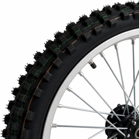 مجموعة عجلات Sur-Ron Light Bee X LBX فضية مقاس 19/16 بوصة لتحسين الجر أثناء ركوب الدروب الوعرة، أسلاك عالية المتانة، تركيب مباشر