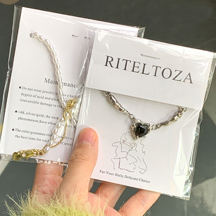 Luxury Jewelry Display Cards Paper With
