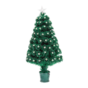 Meilleure offre Premium en plastique givré support mélange PVC PE décoration argent Pentacle arbre de Noël à charnière avec lumière - Product Image 1