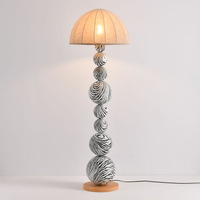 Lámpara de pie de Arte de cebra pintada a mano de diseñador Simple moderno estilo antiguo nórdico luz decorativa de lujo de alta calidad