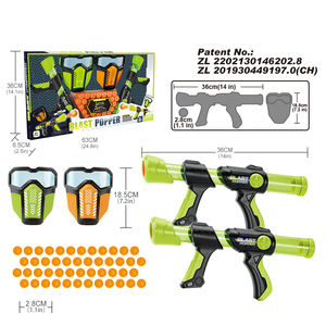 Mainan pistol peluru busa lembut, mainan anak dengan masker pelindung dan pistol peluru busa EVA bertenaga udara - Product Image 2