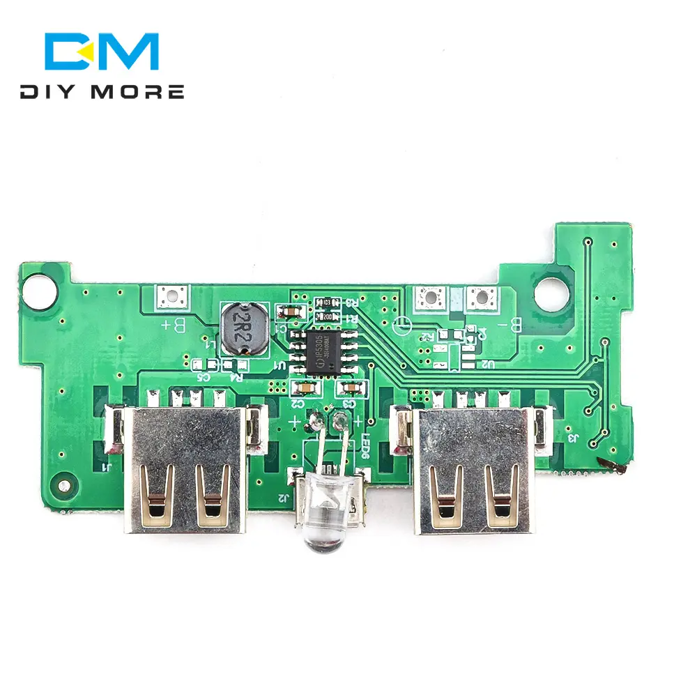 듀얼 USB 5V 1A 2.1A 모바일 전원 은행 18650 배터리 충전기 PCB 보드 모듈 LCD 디스플레이 전화 DIY