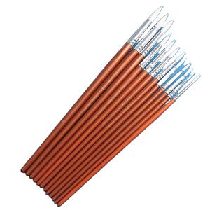 Professional Round & Flat Paint Brushes High Elastic Nylon Hair <b>Wood</b> Handle No Shedding for Acrylic <b>Canvas</b> Painting - Product Image 1