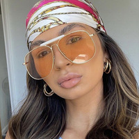 Vente en gros 2024 monture en métal double pont personnalisé lunettes de soleil fabricant Golden Aviation UV400 Polit lunettes de soleil en métal