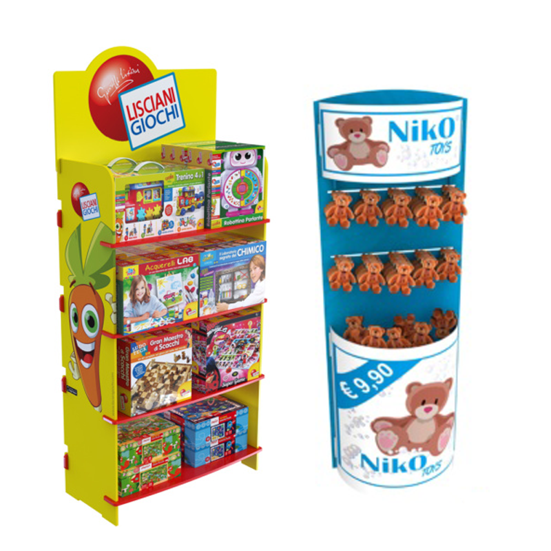 Customizable Wooden Display Racks Movable and Rotating Toy Stand for Retail Stores Supermarkets Toy Stores for Plywood — view 2