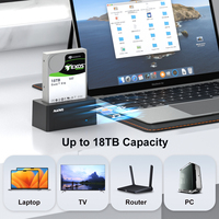 Base de Conexión para Disco Duro MAIWO K308SAS de 2.5\" y 3.5\" SFF-8482 USB3.0 Mini SAS, Carcasa para SSD USB 3.2 Gen1 de 5 Gbps