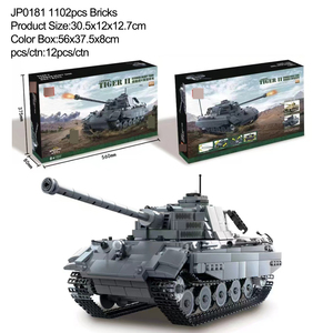993 Uds ladrillo WW2 ejército militar alemán Tigre <span class=keywords><strong>tanque</strong></span> pesado modelos bloques de construcción juguete educativo para niño chico regalo de Navidad - Product Image 3