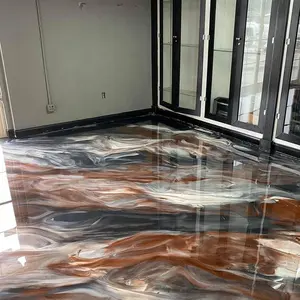 Kim loại Epoxy sàn & lớp phủ tinh thể rõ ràng Epoxy nhựa sơn sàn