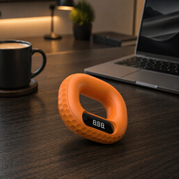 Compteur numérique anti-transpiration avec poignée en silicone texturé pour exercices de préhension, enregistrement précis et renforcement de l'avant-bras