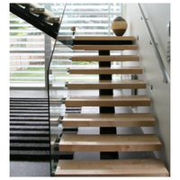 Escalier à monopoutre en acier de calibre lourd, profilé, galvanisé à chaud, marches antidérapantes en grille