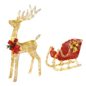 DB Courtyard Elk <b>Christmas</b> <b>Inflatable</b> <b>Outdoor</b> Holiday Yard <b>Decoration</b> 74*20*120cm 3000V 360W Customizable - Product Image 2