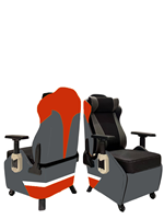 Chaise de jeu professionnelle en cuir PU personnalisée, design ergonomique, inclinable, soutien lombaire réglable pour les professionnels