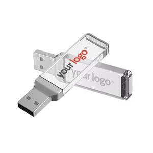 LED Light up USB Flash Drive | Illuminated Crystal Memory Stick for Branding and Promotional Gifts