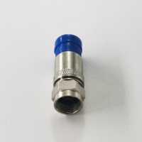Cable de antena personalizado de 75ohm, Conector de compresión macho tipo F coaxial Rf a prueba de agua para Cable RG6