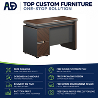 Armoire de rangement de bureau moderne en bois, armoire latérale de bureau personnalisable, armoire de classement de bureau en gros d'usine
