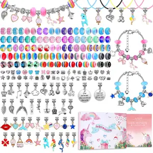 Kit DE FABRICACIÓN DE PLATA personalizado para pulsera, con 6 pulseras, 6 collares, caja de papel, 180 piezas