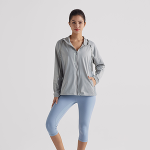 Sweat à capuche <span class=keywords><strong>anti</strong></span>-<span class=keywords><strong>UV</strong></span> UPF 50+ grande taille - T-shirt léger à manches longues à séchage rapide pour la course à pied, la randonnée, les activités de plein air et les trajets quotidiens - Product Image 2