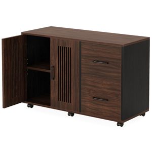Archivador de Madera Contemporáneo SENYU con 2 Cajones y Puertas, Almacenamiento Móvil para Oficina en Casa, Muebles de Oficina - Product Image 6