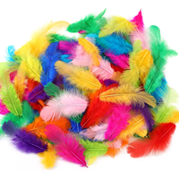 Plumes de coq colorées de haute qualité en gros, 3-5 pouces, mélange de couleurs, plumes de coq à vendre