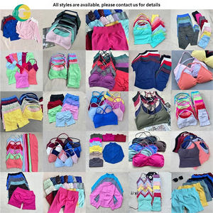 <strong>Impact</strong> Workout Sets for Women 2 Piece Twist Front Halter Sports Bras Booty <strong>Shorts</strong> Exercise Gym Yoga Gym Fitness Sets Wholesale - Product Image 3