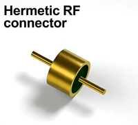 Connecteur à aiguille étanche en verre Kovar fritté multi-contacts R2014-01-1, Aiguille d'étanchéité RF étanche en verre Kovar fritté