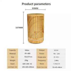<strong>200ml</strong> <strong>Aroma</strong> <strong>Diffuser</strong> Wood Grain Essential Oil Mini Electric Air Purifying Humidifier Nano Mist Ultrasonic Humidifier - Product Image 6