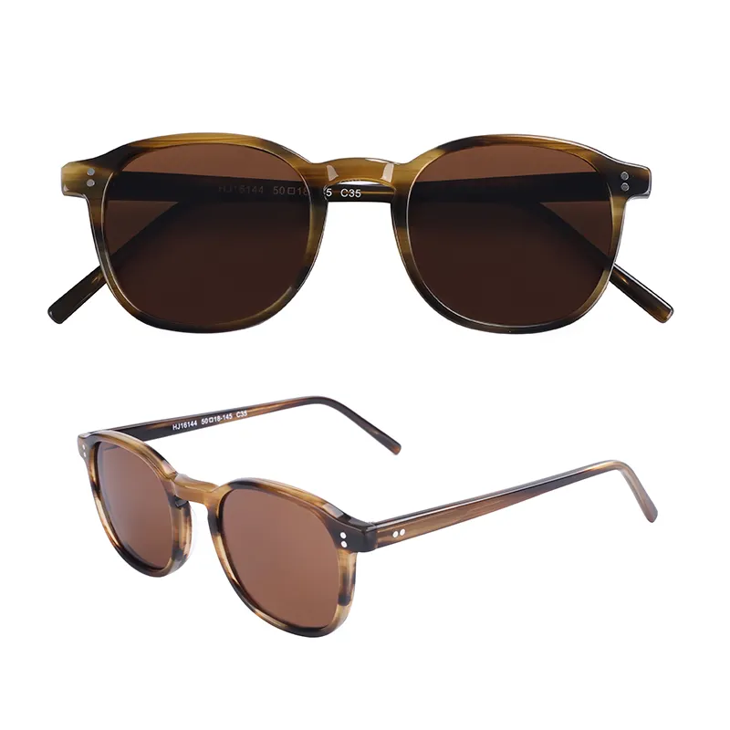 Italian mazzucchelli custom logo men women sun glasses polarized acetate frame designer vintage sunglasses 2022