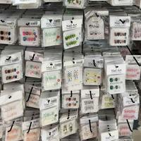 Uñas Acrílicas Hechas a Mano de Diseño Aleatorio Reutilizables, 10 Piezas/Juego, para Pedidos al por Mayor