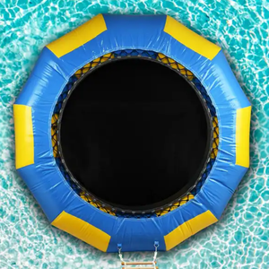แทรมโพลีนน้ำเป่าลม Aqua Jump พร้อมสไลเดอร์ ดีไซน์สปอร์ต สำหรับใช้ในบ้าน สวนสนุก และอุปกรณ์เล่นน้ำ - Product Image 6