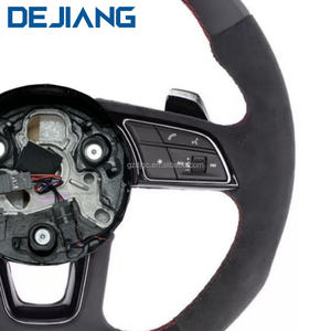 Volante Deportivo de Cuero Alcantara de Alta Calidad con Base Plana para <span class=keywords><strong>Audi</strong></span> S6 S7 A4 A5 A6 A7 Q3 Q5 A3 S3 S8 R8 2015 2016 - Product Image 2