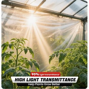 Clear <b>Plastic</b> Sheeting 6 Mil 10 Ft X 100 Ft UV Resistant For Construction Painting <b>Greenhouse</b> Farm Use - Product Image 3
