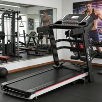 Tapis roulant électrique pliable à économie d'espace, vente chaude, affichage LED silencieux, vitesse réglable, machine de course professionnelle