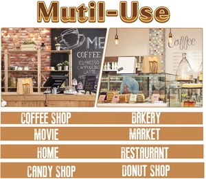 Bolsa <span class=keywords><strong>de</strong></span> Papel Kraft Personalizada con Ventana para Pan Francés, Baguette, Pan Tostado, Galletas, Bizcochos y Pasteles - Product Image 6